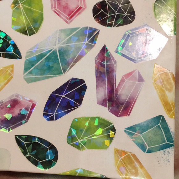Colorful Holographic Gemstones Writers Journal NWT 175 lined pages - Picture 3 of 11